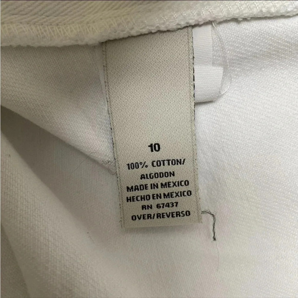 Polo Ralph Lauren Kelly Cropped Ankle Jeans White Size 10 Mid Rise Denim Pants - Picture 9 of 10